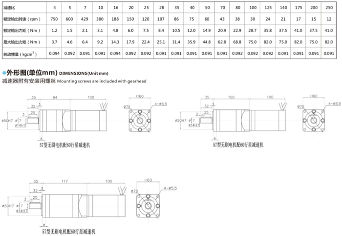 無刷直流電動機減速機 (4)