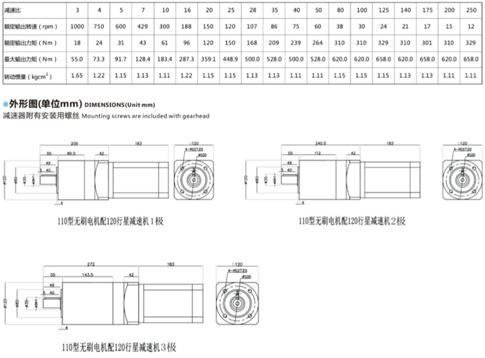 無刷電機(jī)行星減速器 (4)